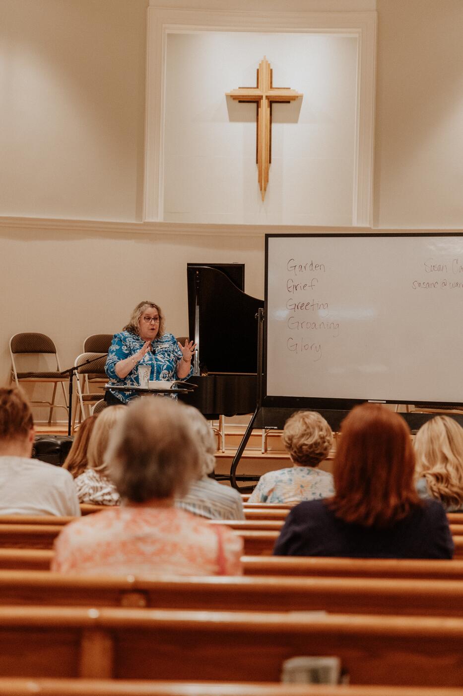 A women’s Bible study in progress.