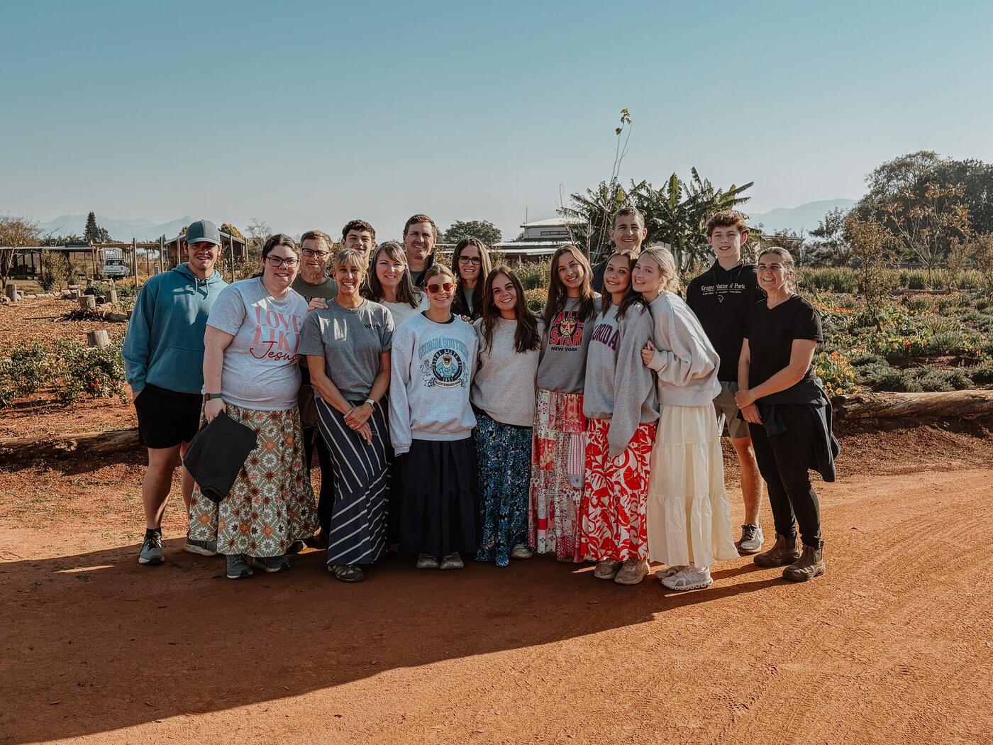 A Warren mission team on the field.