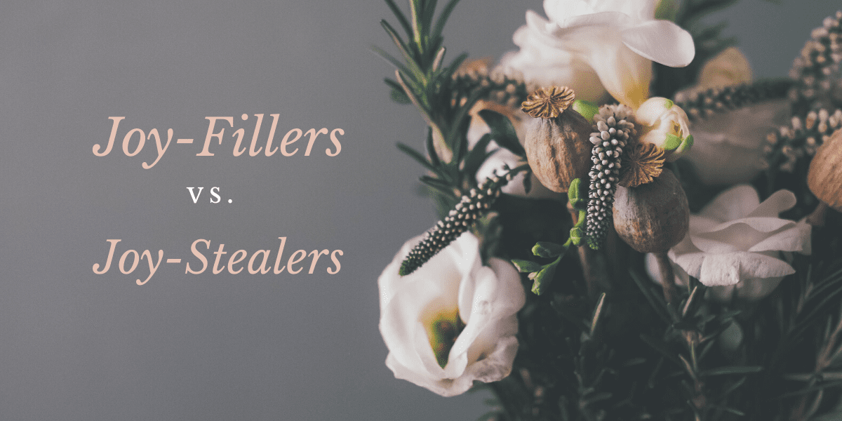 Joy Fillers vs Joy Stealers blog